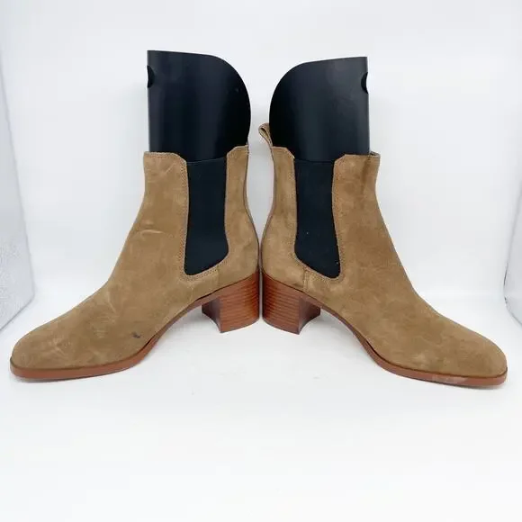Steve Madden Women's Rhiannon Chelsea Boot Cognac Suede Size 10M - Picture 6 of 15